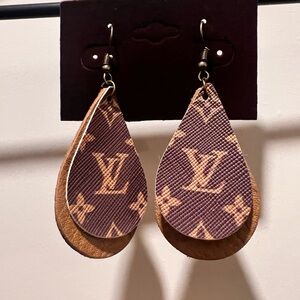 Brown Teardrop Earrings